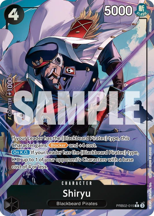 Image for Shiryu (Alternate Art) (PRB02-015) (Premium Booster -The Best- Vol. 2) - One Piece Card Game