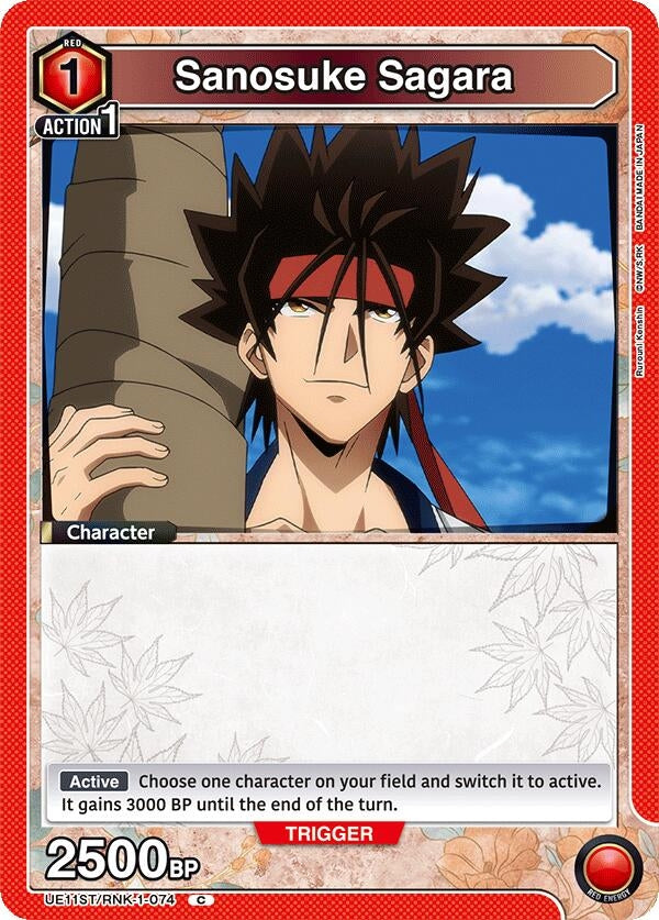 Image for Sanosuke Sagara (074) (UE11ST/RNK-1-074) (UE11ST: Rurouni Kenshin Starter Deck) - Union Arena