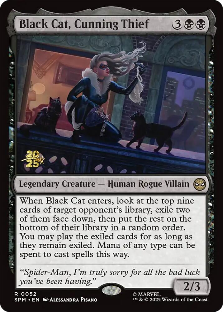 Image for Black Cat, Cunning Thief (52) - Magic: The Gathering