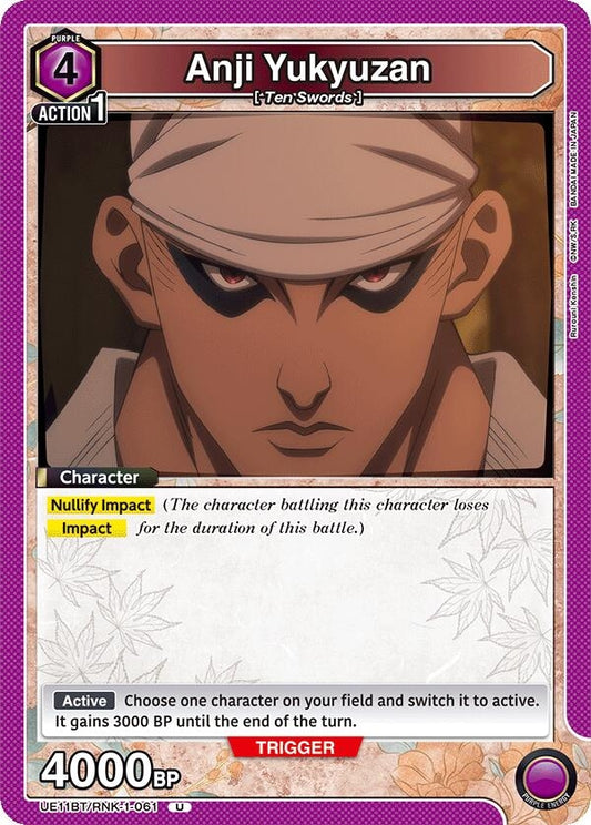 Image for Anji Yukyuzan (UE11BT/RNK-1-061) (UE11BT: Rurouni Kenshin) - Union Arena