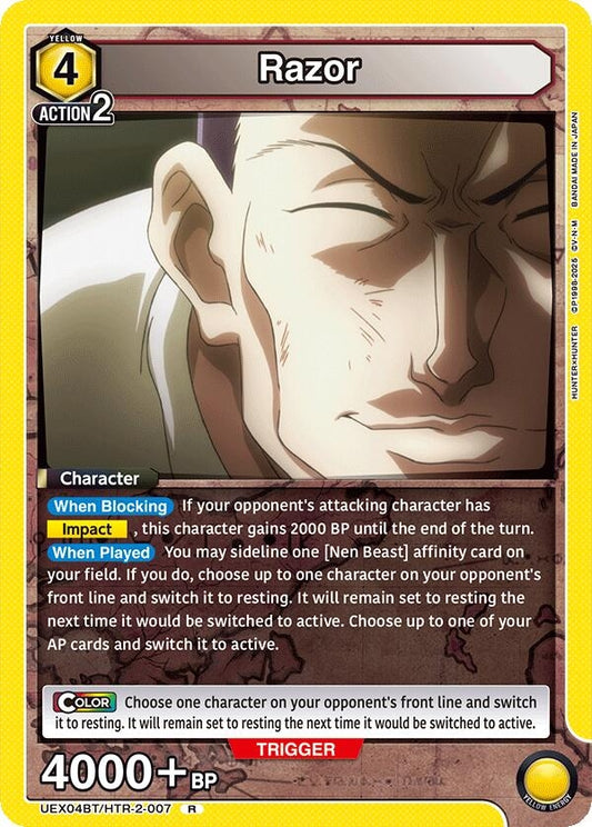 Image for Razor (007) (UEX04BT/HTR-2-007) (UEX04BT: HUNTER X HUNTER Vol.2) - Union Arena