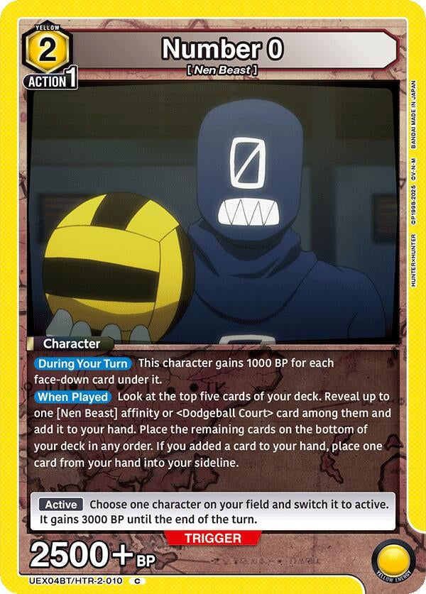 Image for Number 0 (UEX04BT/HTR-2-010) (UEX04BT: HUNTER X HUNTER Vol.2) - Union Arena