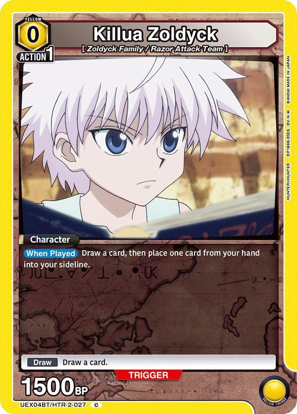 Image for Killua Zoldyck (027) (UEX04BT/HTR-2-027) (UEX04BT: HUNTER X HUNTER Vol.2) - Union Arena