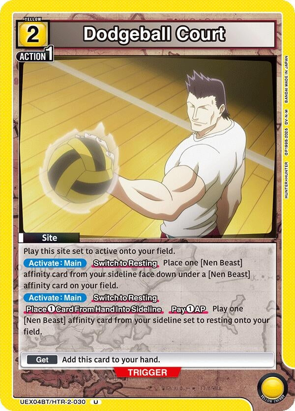 Image for Dodgeball Court (UEX04BT/HTR-2-030) (UEX04BT: HUNTER X HUNTER Vol.2) - Union Arena