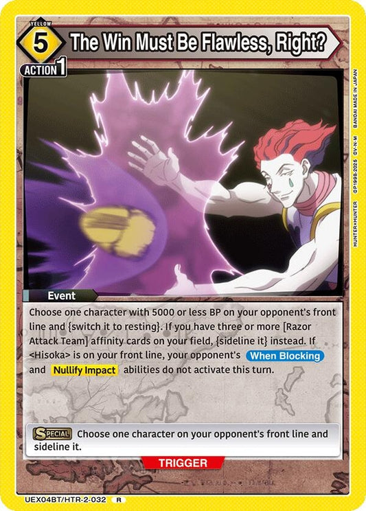 Image for The Win Must Be Flawless, Right? (UEX04BT/HTR-2-032) (UEX04BT: HUNTER X HUNTER Vol.2) - Union Arena