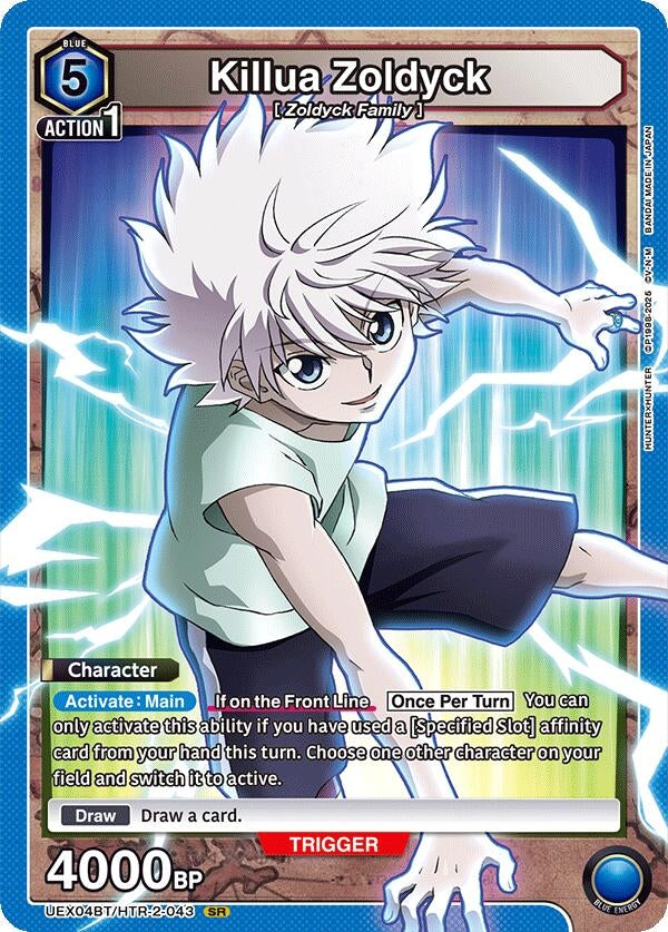 Image for Killua Zoldyck (043) (UEX04BT/HTR-2-043) (UEX04BT: HUNTER X HUNTER Vol.2) - Union Arena