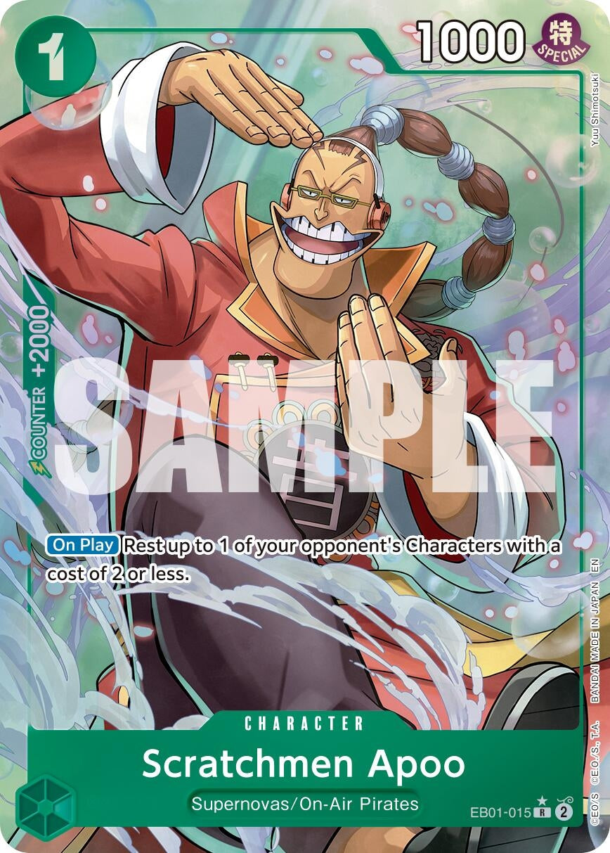 Image for Scratchmen Apoo - EB01-015 (Alternate Art) (EB01-015) (Premium Booster -The Best- Vol. 2) - One Piece Card Game