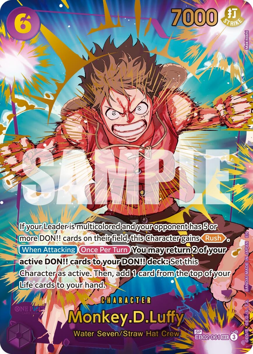 Image for Monkey.D.Luffy - EB02-061 (SP) (EB02-061) (Premium Booster -The Best- Vol. 2) - One Piece Card Game