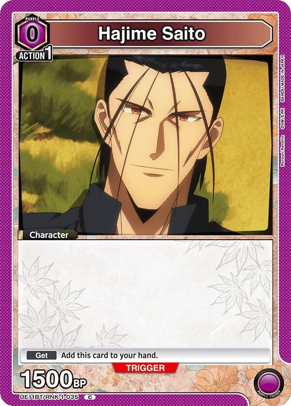 Image for Hajime Saito (035) (Box Topper Foil) (UE11BT/RNK-1-035) (UE11BT: Rurouni Kenshin) - Union Arena