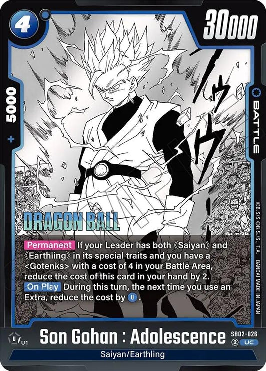 Image for Son Gohan : Adolescence (SB02-026) (Manga Booster 02) - Dragon Ball Super: Fusion World
