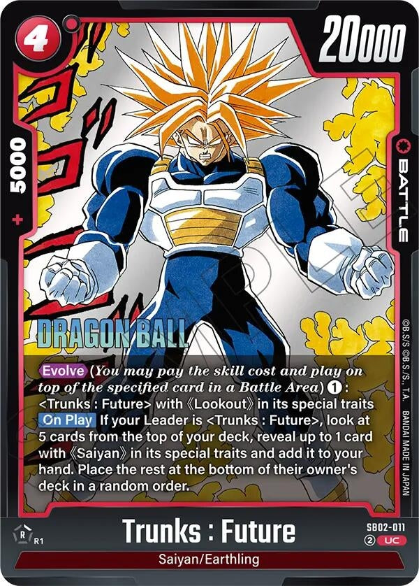 Image for Trunks : Future - SB02-011 (SB02-011) (Manga Booster 02) - Dragon Ball Super: Fusion World