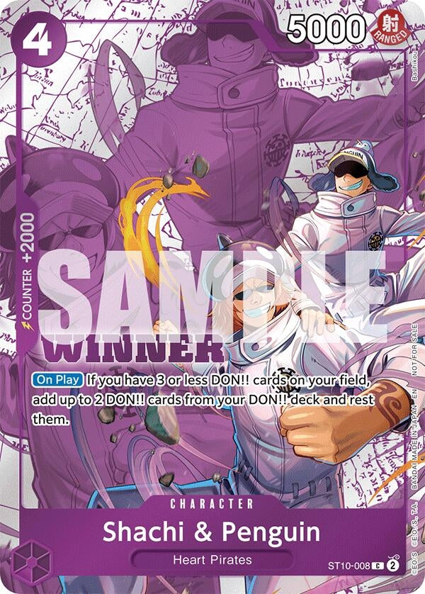 Image for Shachi & Penguin (Winner Pack 2025 Vol. 4) (ST10-008) - One Piece Card Game