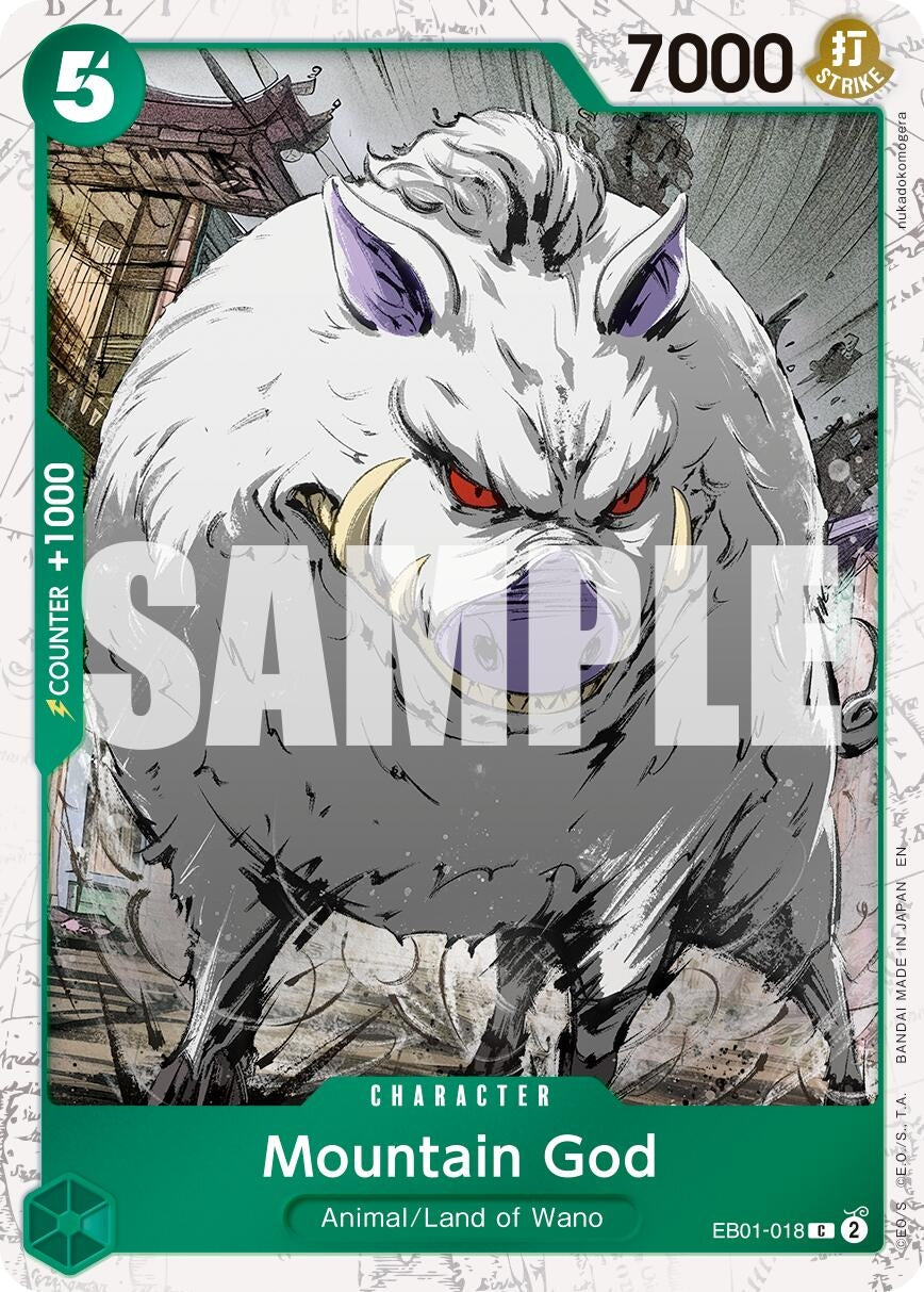 Image for Mountain God (Pirate Foil) (EB01-018) (Premium Booster -The Best- Vol. 2) - One Piece Card Game