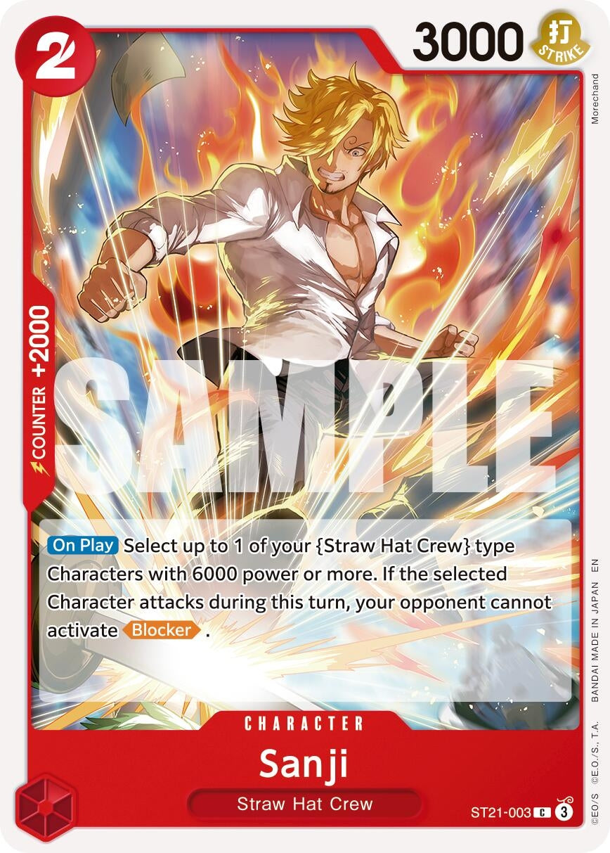Image for Sanji - ST21-003 (Reprint) (ST21-003) (Premium Booster -The Best- Vol. 2) - One Piece Card Game