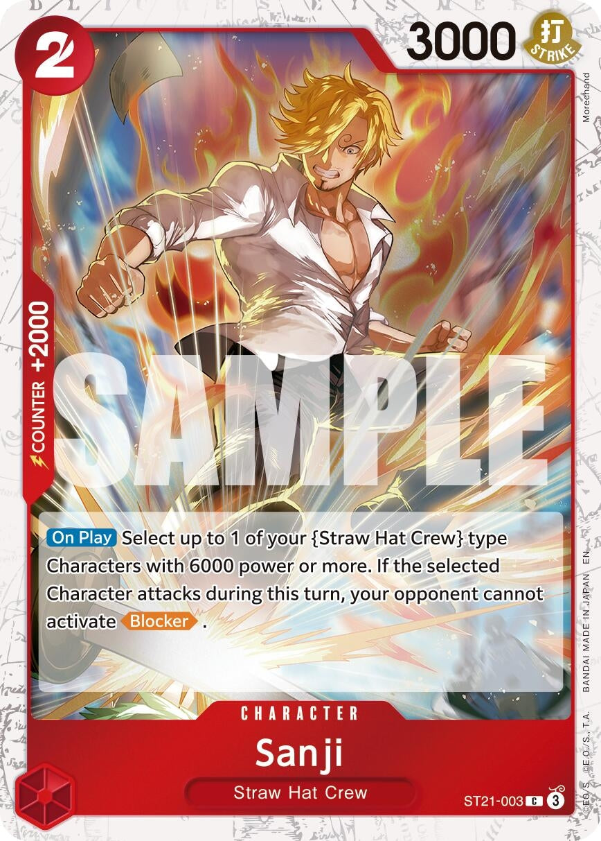 Image for Sanji - ST21-003 (Pirate Foil) (ST21-003) (Premium Booster -The Best- Vol. 2) - One Piece Card Game
