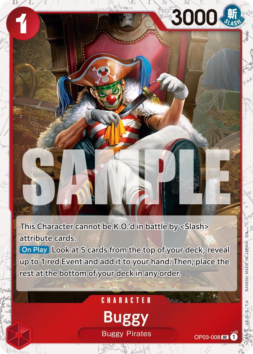Image for Buggy - OP03-008 (Pirate Foil) (OP03-008) (Premium Booster -The Best- Vol. 2) - One Piece Card Game