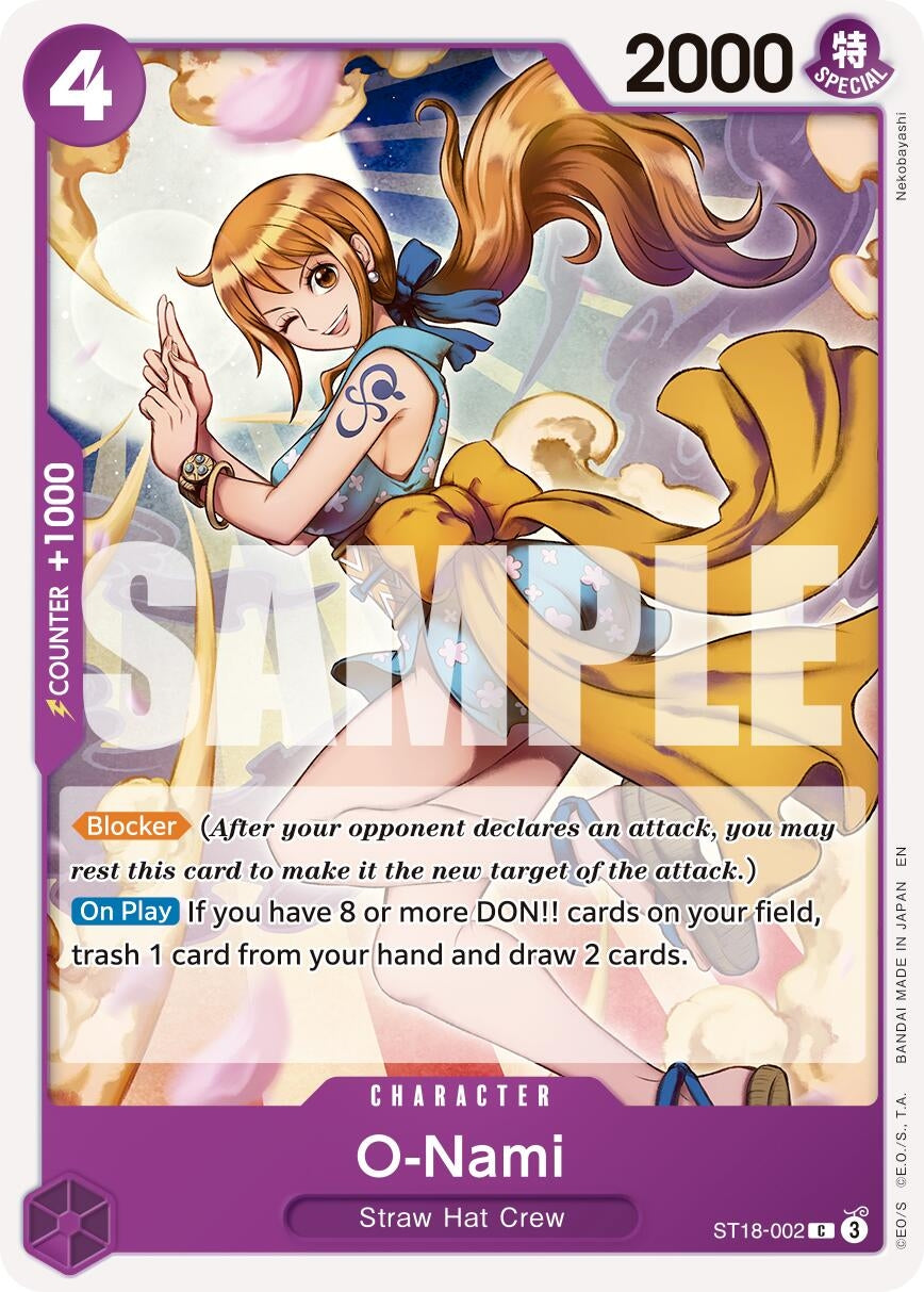 Image for O-Nami (Reprint) (ST18-002) (Premium Booster -The Best- Vol. 2) - One Piece Card Game