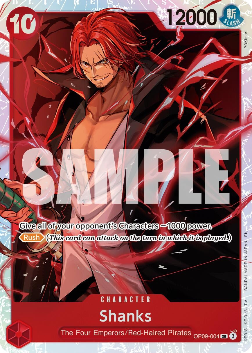 Image for Shanks - OP09-004 (Reprint) (OP09-004) (Premium Booster -The Best- Vol. 2) - One Piece Card Game