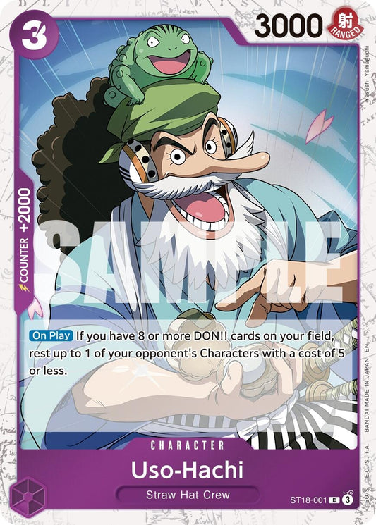 Image for Uso-Hachi (Pirate Foil) (ST18-001) (Premium Booster -The Best- Vol. 2) - One Piece Card Game