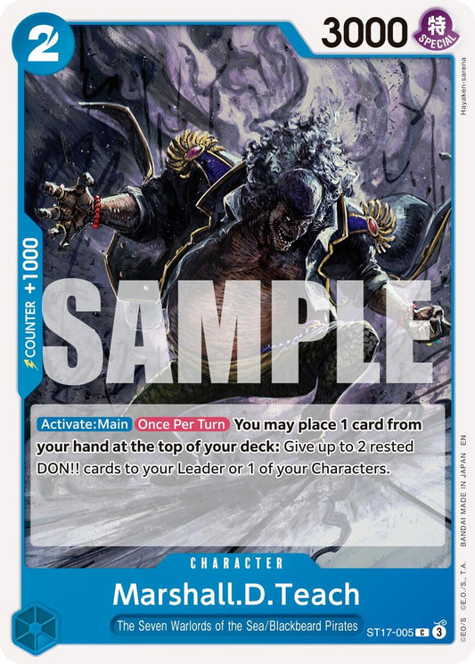 Image for Marshall.D.Teach - ST17-005 (ST17-005) (Premium Booster -The Best- Vol. 2) - One Piece Card Game