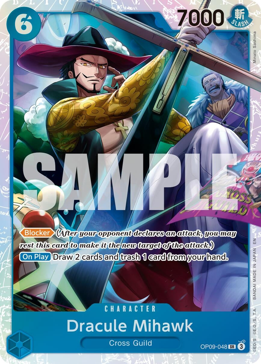 Image for Dracule Mihawk - OP09-048 (Reprint) (OP09-048) (Premium Booster -The Best- Vol. 2) - One Piece Card Game