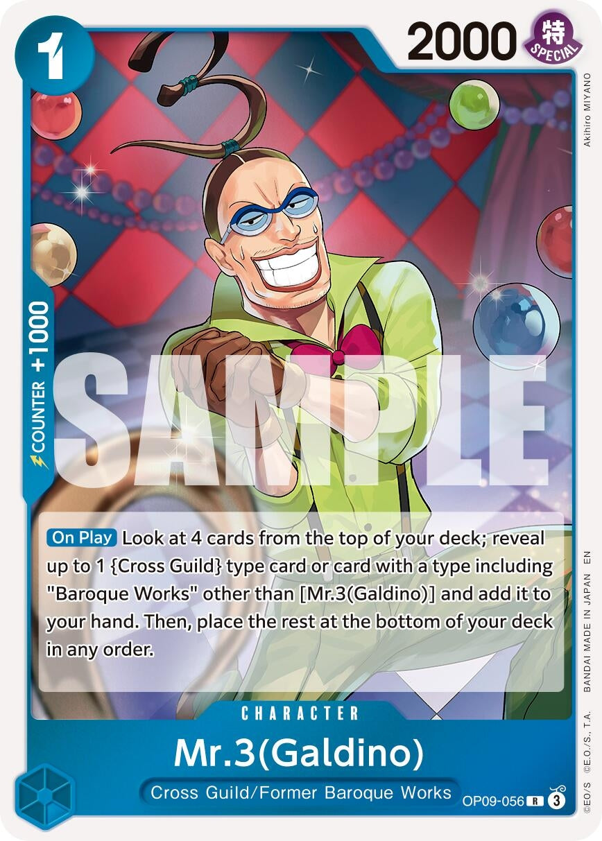 Image for Mr.3(Galdino) - OP09-056 (Reprint) (OP09-056) (Premium Booster -The Best- Vol. 2) - One Piece Card Game