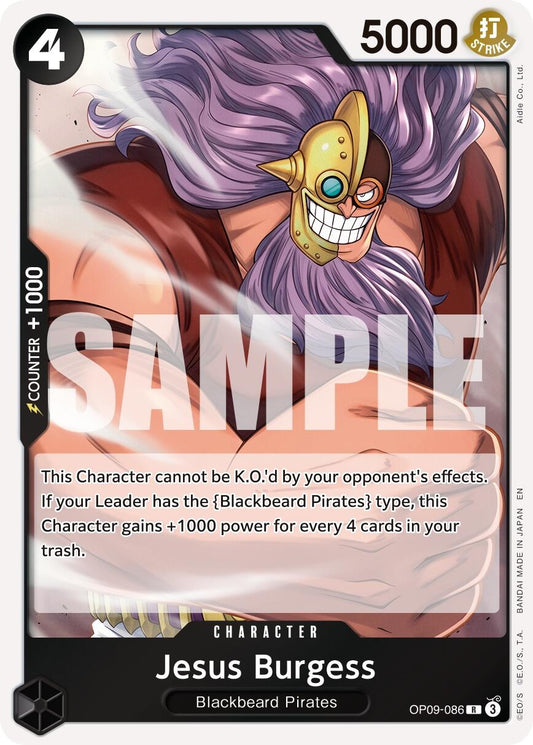 Image for Jesus Burgess (Reprint) (OP09-086) (Premium Booster -The Best- Vol. 2) - One Piece Card Game