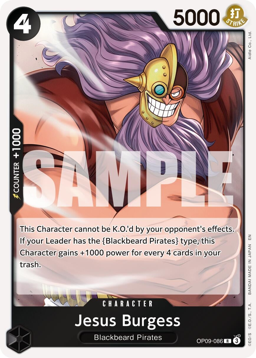 Image for Jesus Burgess (Reprint) (OP09-086) (Premium Booster -The Best- Vol. 2) - One Piece Card Game