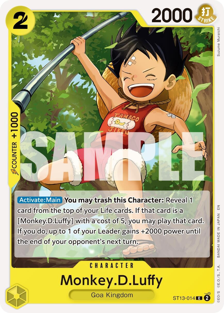 Image for Monkey.D.Luffy - ST13-014 (Reprint) (ST13-014) (Premium Booster -The Best- Vol. 2) - One Piece Card Game
