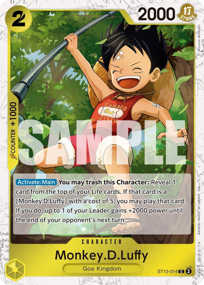 Image for Monkey.D.Luffy - ST13-014 (Pirate Foil) (ST13-014) (Premium Booster -The Best- Vol. 2) - One Piece Card Game