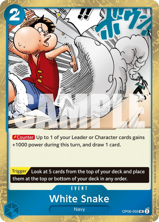 Image for White Snake (Pirate Foil) (OP06-059) (Premium Booster -The Best- Vol. 2) - One Piece Card Game