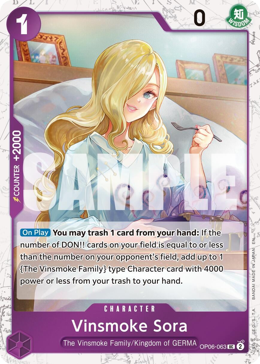 Image for Vinsmoke Sora (Pirate Foil) (OP06-063) (Premium Booster -The Best- Vol. 2) - One Piece Card Game