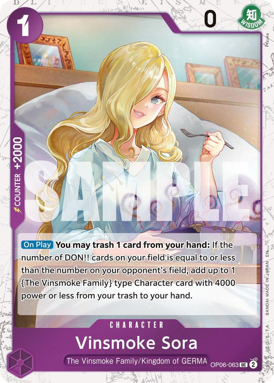 Image for Vinsmoke Sora (Pirate Foil) (OP06-063) (Premium Booster -The Best- Vol. 2) - One Piece Card Game