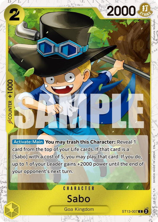 Image for Sabo - ST13-007 (Pirate Foil) (ST13-007) (Premium Booster -The Best- Vol. 2) - One Piece Card Game