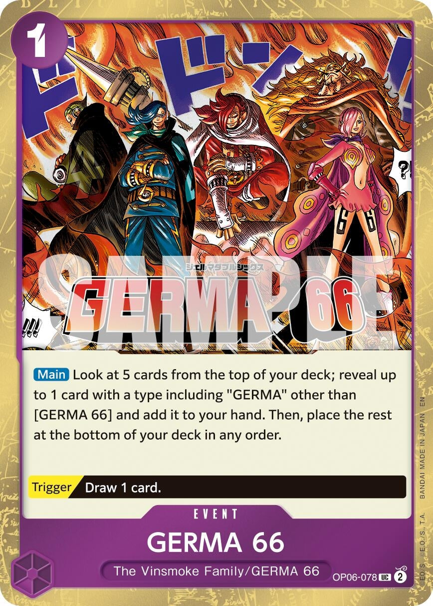 Image for GERMA 66 (Pirate Foil) (OP06-078) (Premium Booster -The Best- Vol. 2) - One Piece Card Game