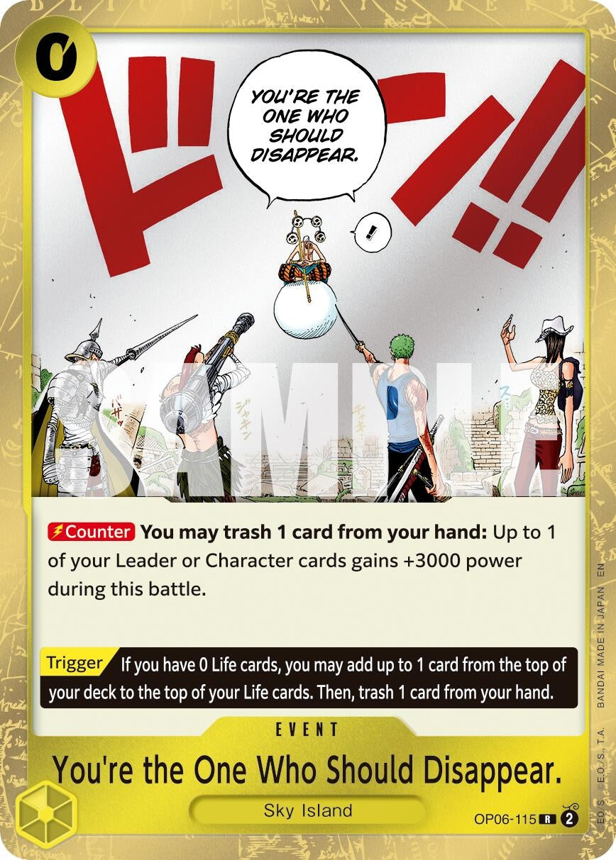 Image for You're the One Who Should Disappear (Reprint) (OP06-115) (Premium Booster -The Best- Vol. 2) - One Piece Card Game