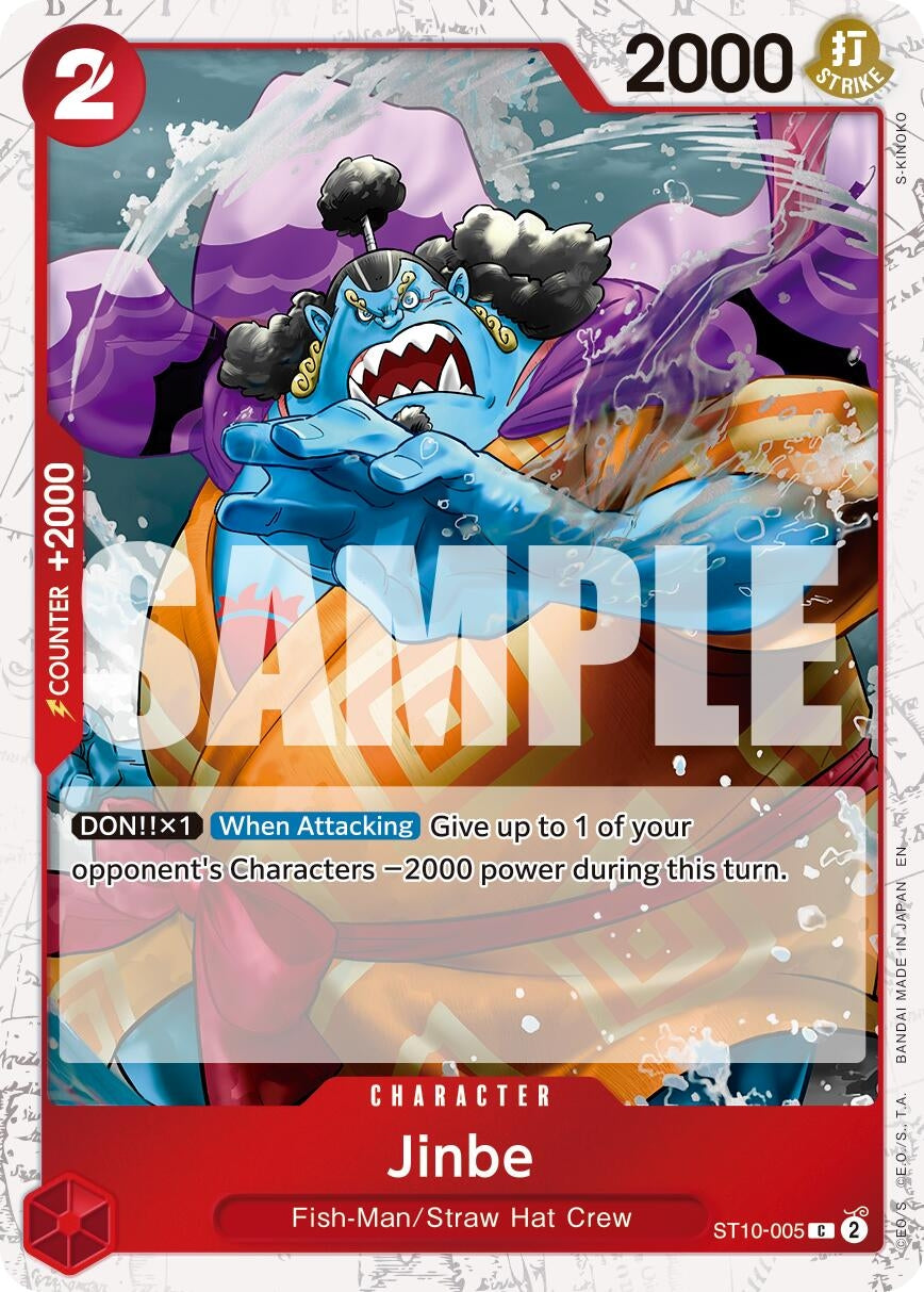 Image for Jinbe - ST10-005 (Pirate Foil) (ST10-005) (Premium Booster -The Best- Vol. 2) - One Piece Card Game