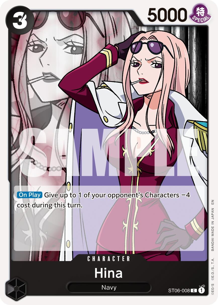 Image for Hina (Reprint) (ST06-008) (Premium Booster -The Best- Vol. 2) - One Piece Card Game