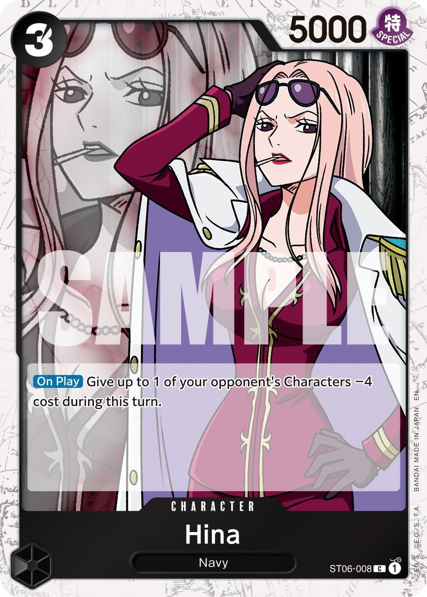 Image for Hina (Pirate Foil) (ST06-008) (Premium Booster -The Best- Vol. 2) - One Piece Card Game