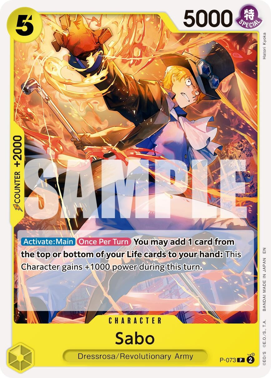Image for Sabo - P-073 (Reprint) (P-073) (Premium Booster -The Best- Vol. 2) - One Piece Card Game