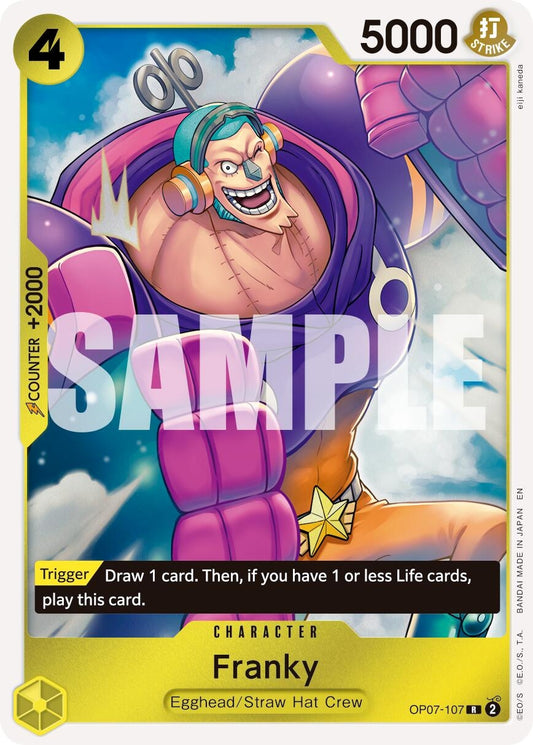 Image for Franky - OP07-107 (Reprint) (OP07-107) (Premium Booster -The Best- Vol. 2) - One Piece Card Game