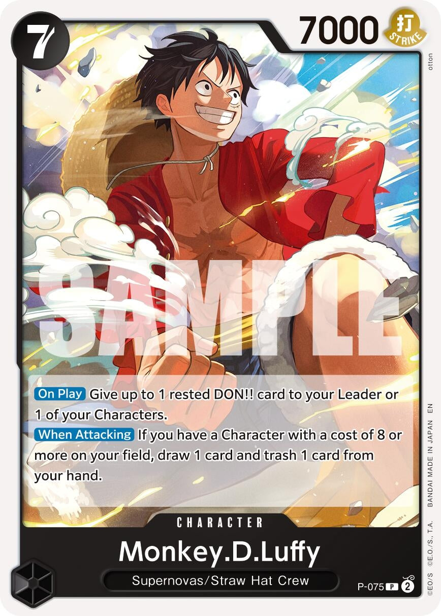 Image for Monkey.D.Luffy - P-075 (Reprint) (P-075) (Premium Booster -The Best- Vol. 2) - One Piece Card Game