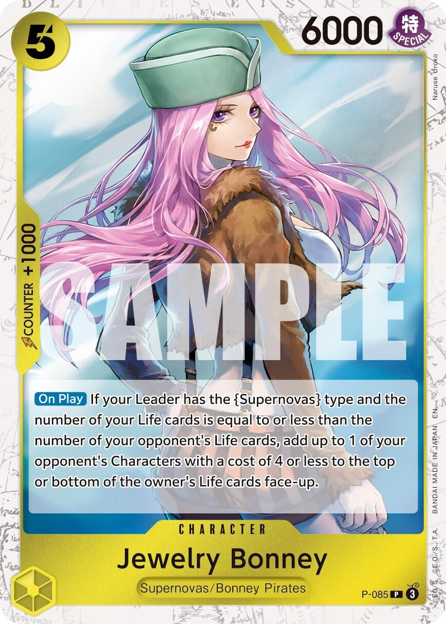 Image for Jewelry Bonney - P-085 (Pirate Foil) (P-085) (Premium Booster -The Best- Vol. 2) - One Piece Card Game