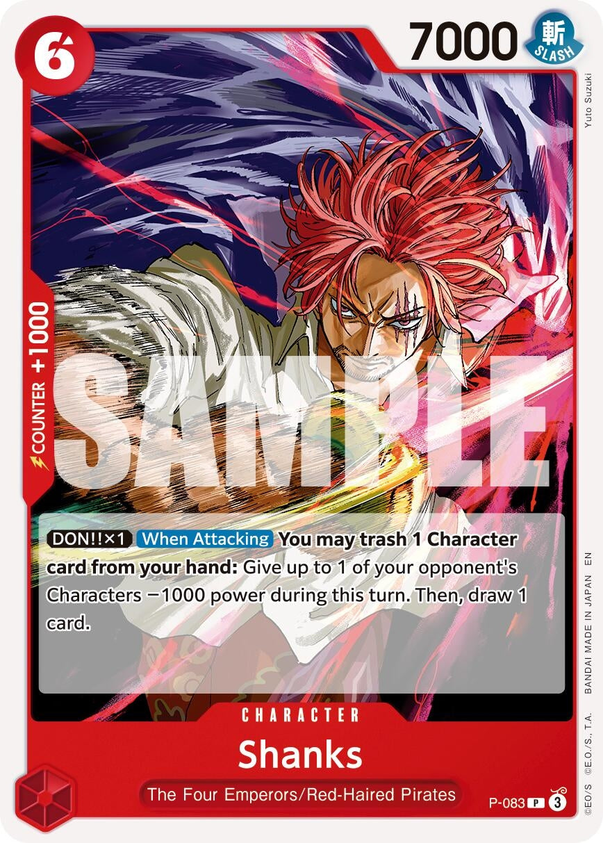 Image for Shanks - P-083 (Reprint) (P-083) (Premium Booster -The Best- Vol. 2) - One Piece Card Game