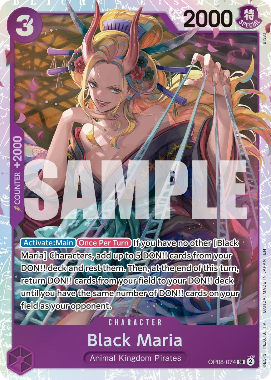 Image for Black Maria (Reprint) (OP08-074) (Premium Booster -The Best- Vol. 2) - One Piece Card Game