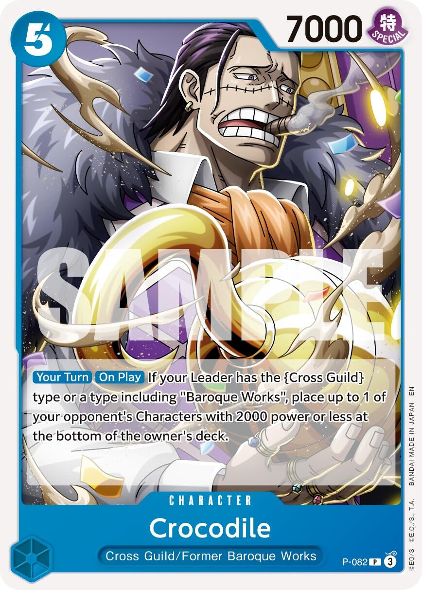 Image for Crocodile - P-082 (Reprint) (P-082) (Premium Booster -The Best- Vol. 2) - One Piece Card Game