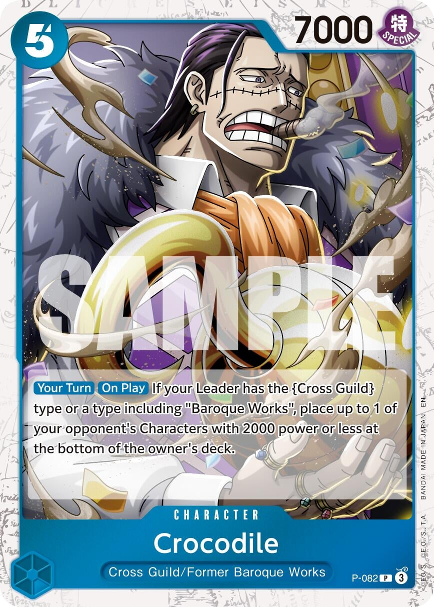 Image for Crocodile - P-082 (Pirate Foil) (P-082) (Premium Booster -The Best- Vol. 2) - One Piece Card Game