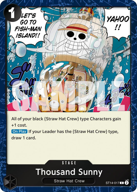 Image for Thousand Sunny (Pirate Foil) (ST14-017) (Premium Booster -The Best- Vol. 2) - One Piece Card Game