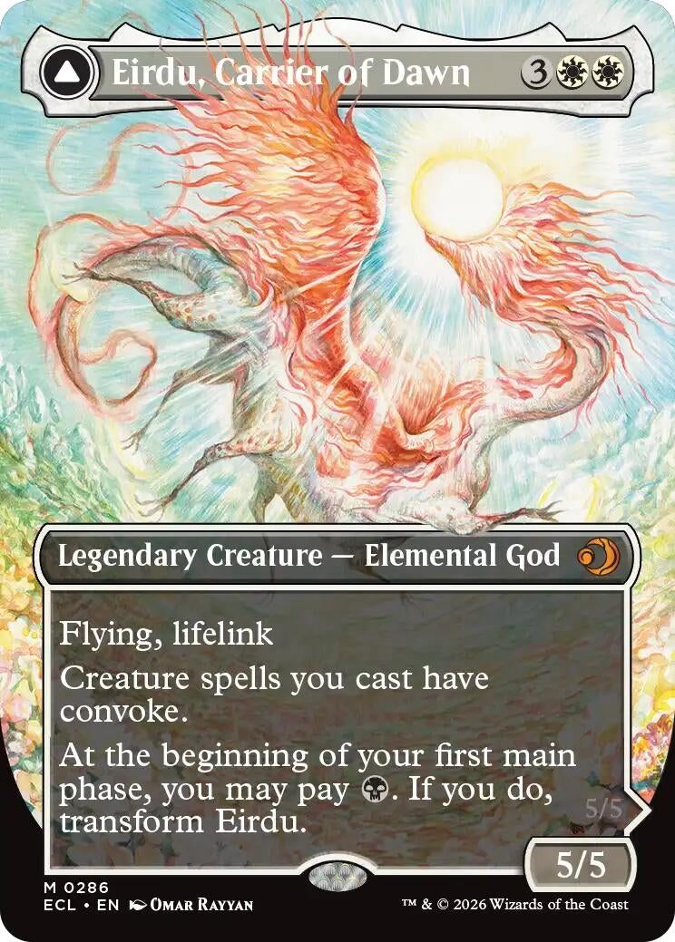 Image for Eirdu, Carrier of Dawn (Borderless) (286) - Magic: The Gathering