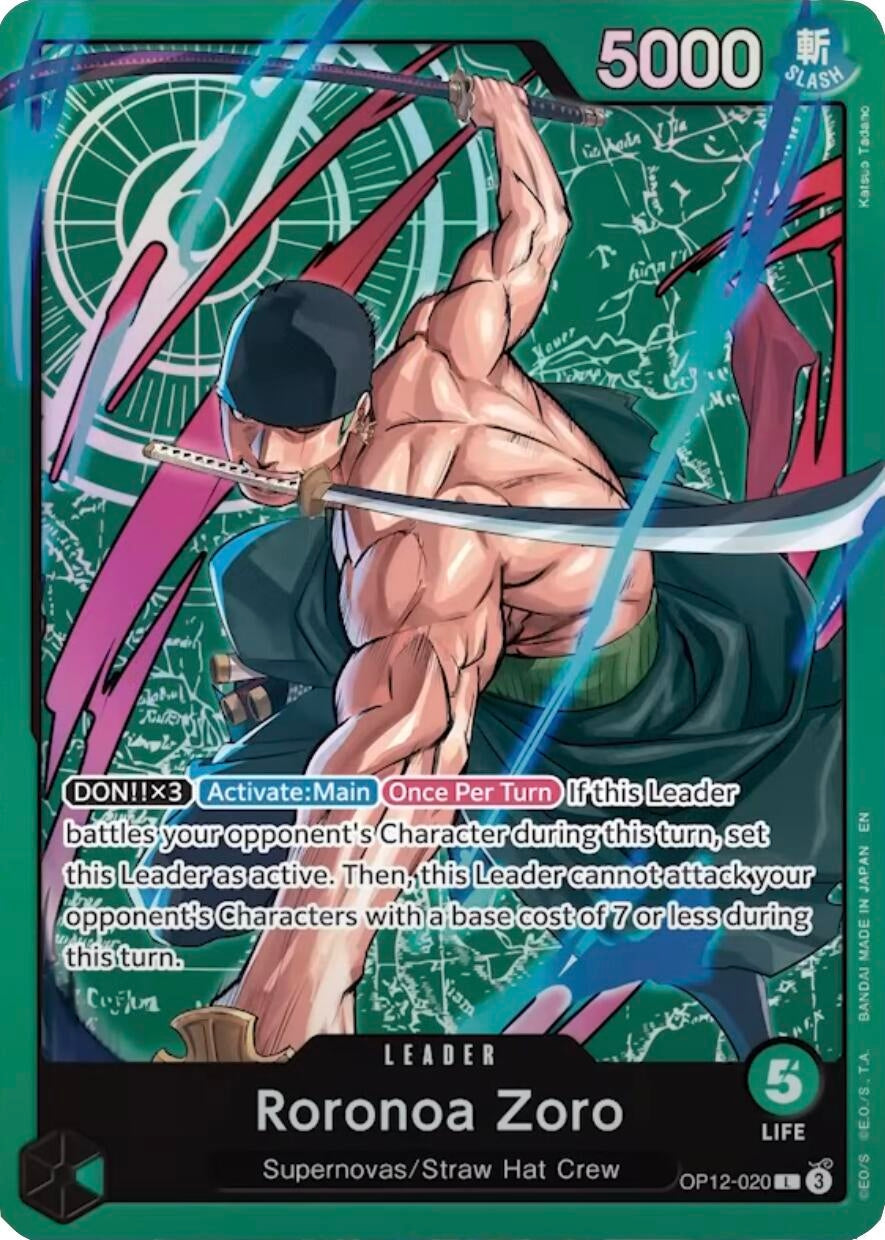 Image for Roronoa Zoro - OP12-020 (Zoro Deck) (OP12-020) - One Piece Card Game